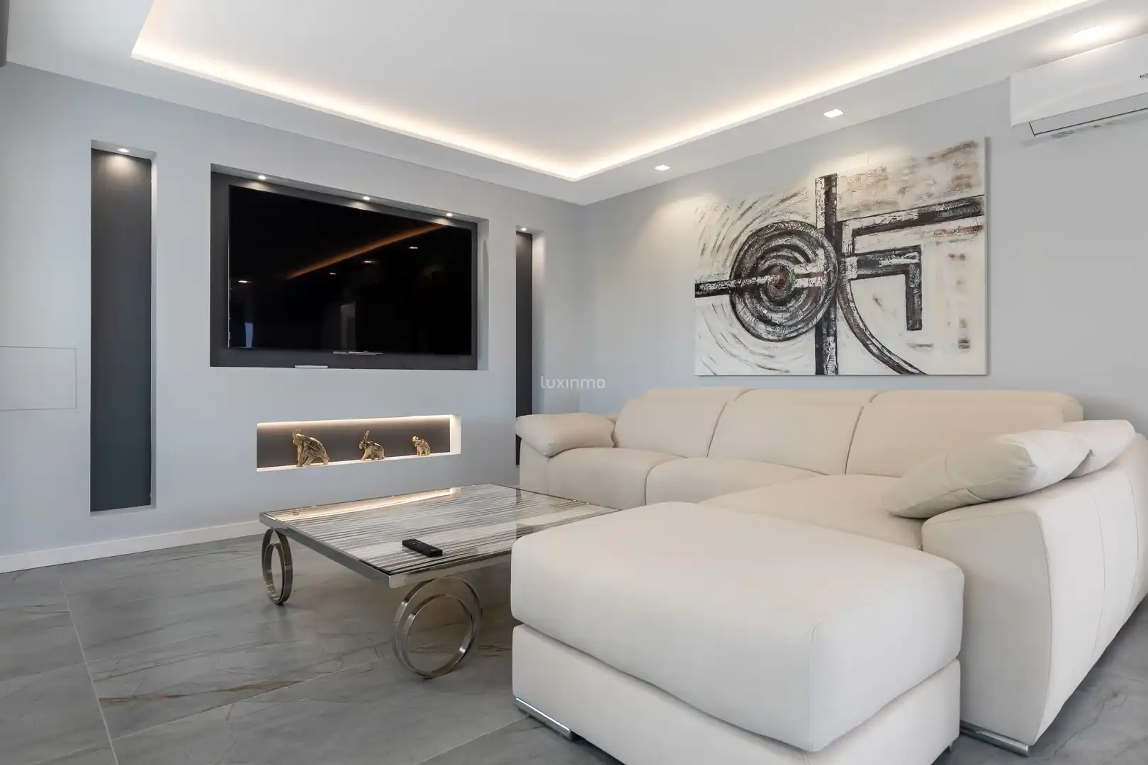 Sala de estar de Casa o chalet en venta en La Nucia con Aire acondicionado, Calefacción y Terraza