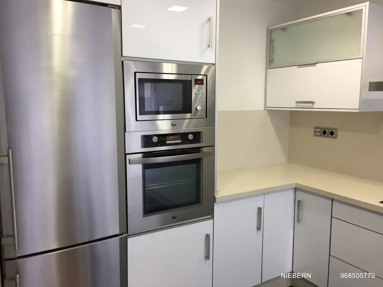 Cocina de Piso de alquiler en Cartagena con Aire acondicionado, Parquet y Amueblado