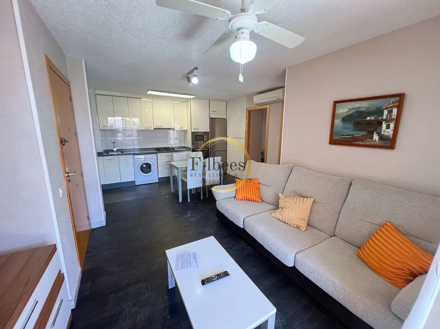 Sala de estar de Apartamento en venta en Mazarrón con Aire acondicionado, Calefacción y Jardín privado