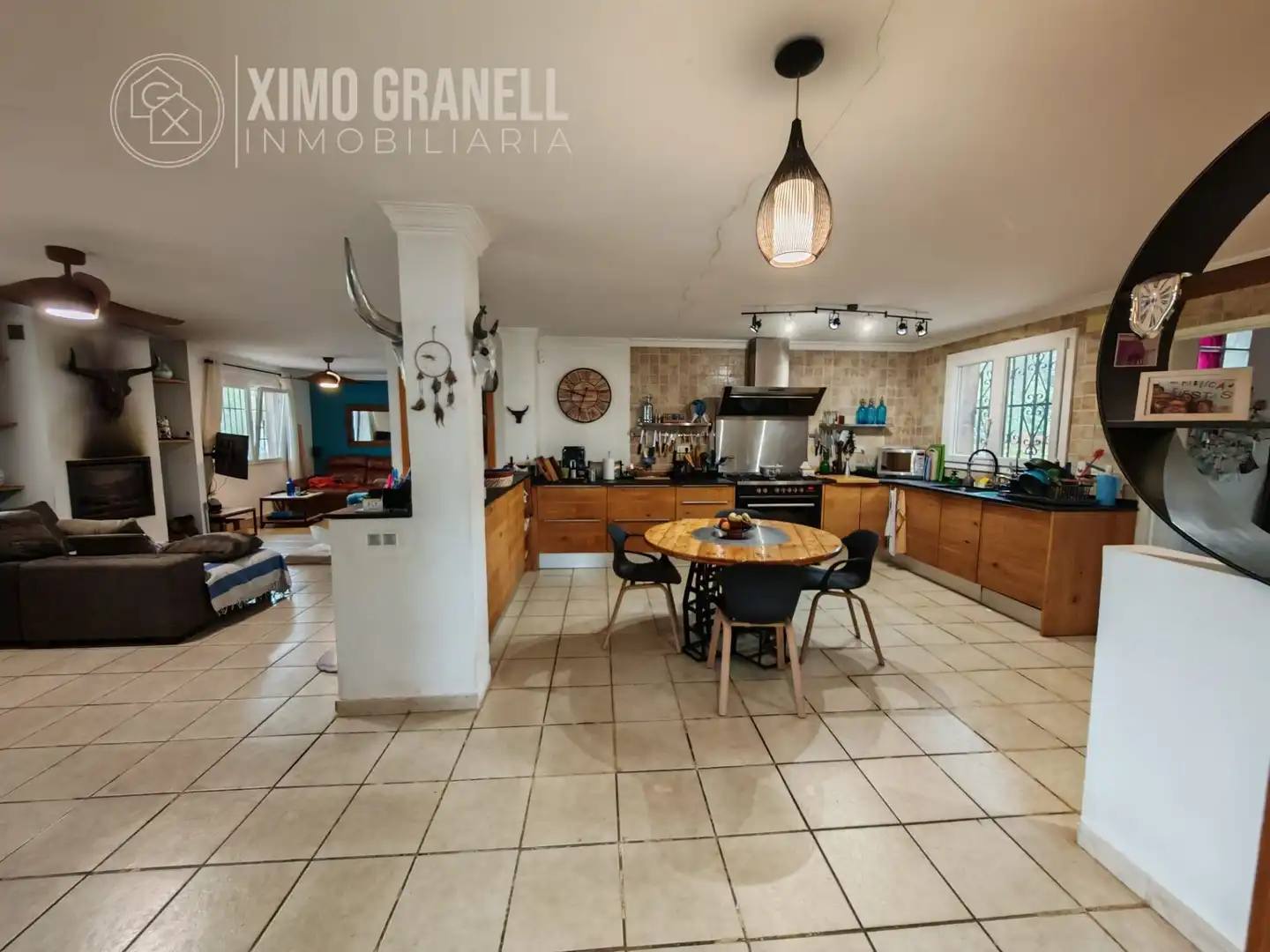 Küche von Country house zum Verkauf in Sagunto / Sagunt mit Klimaanlage, Heizung und Privatgarten