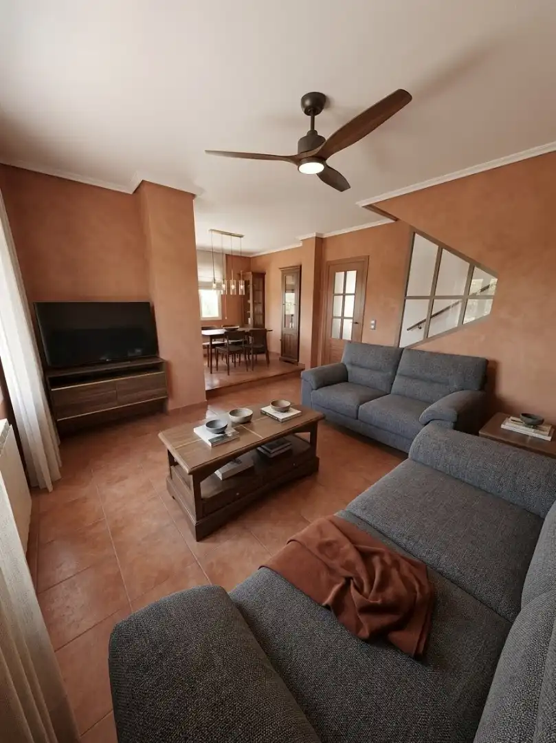 Sala de estar de Casa adosada en venta en Toledo con Aire acondicionado, Calefacción y Horno