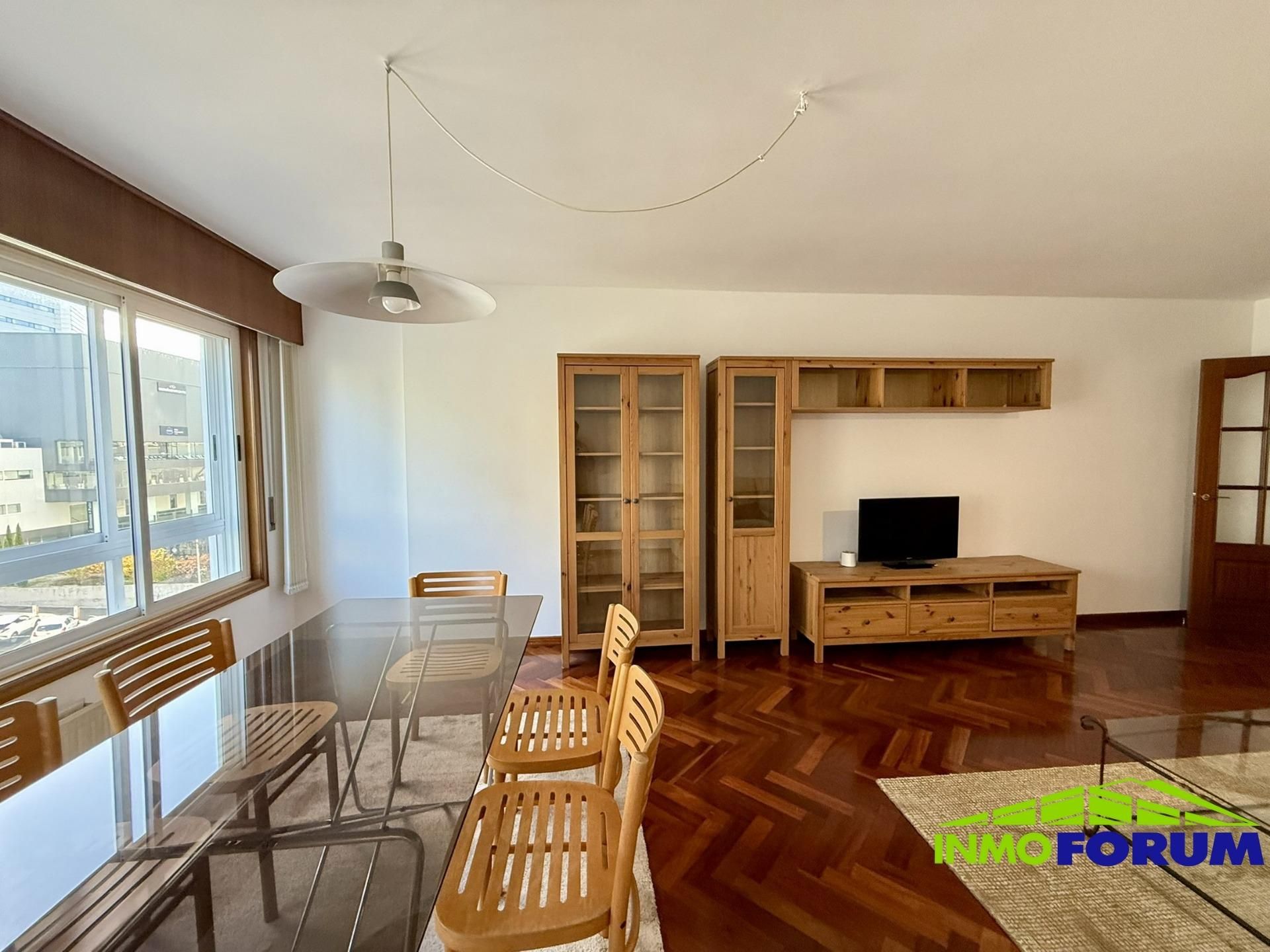 Living room of Apartment to rent in A Coruña Capital   with Heating and Parquet flooring