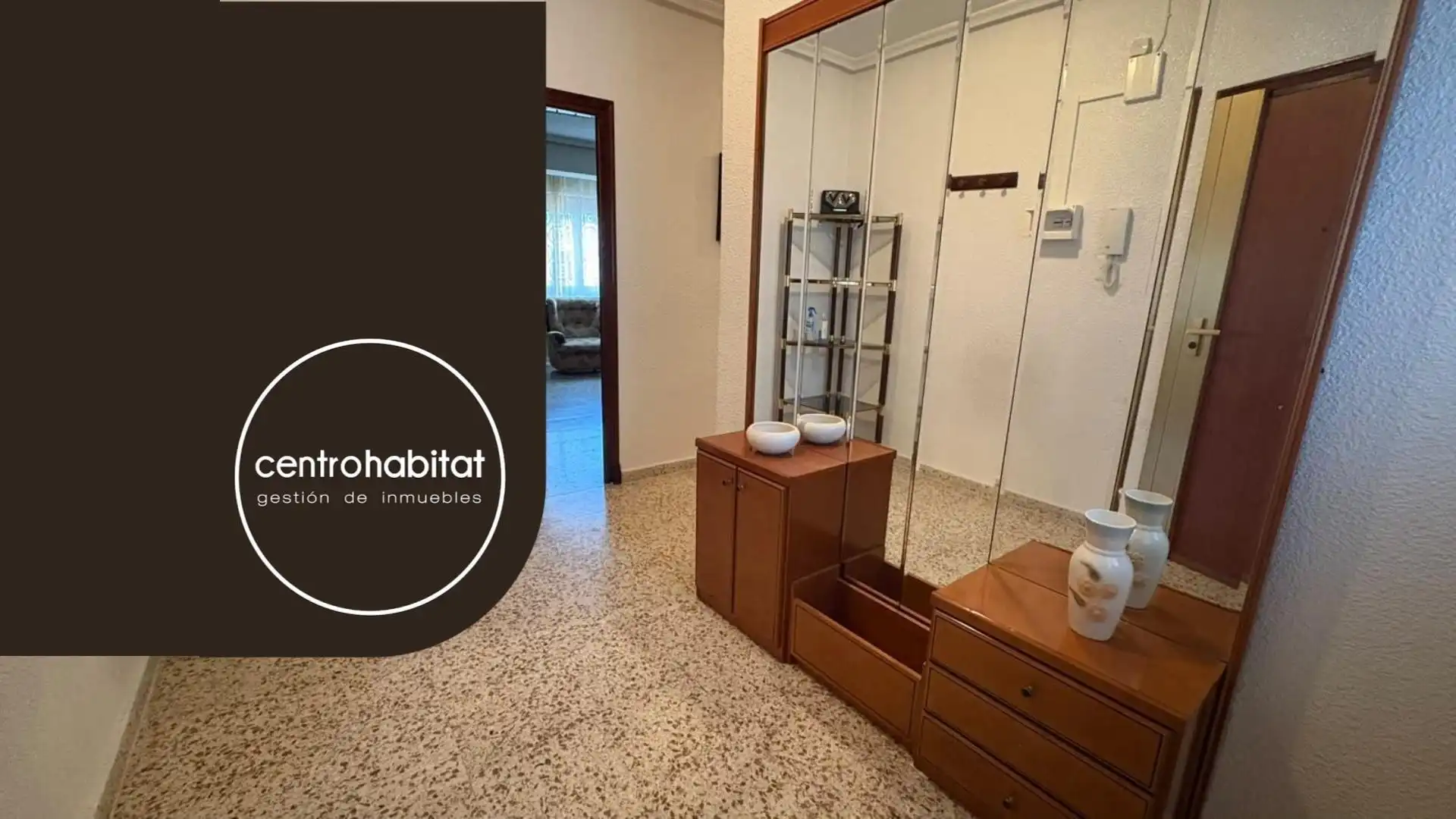 Schlafzimmer von Wohnung zur Miete in Elda mit Klimaanlage, Möbliert und Balkon