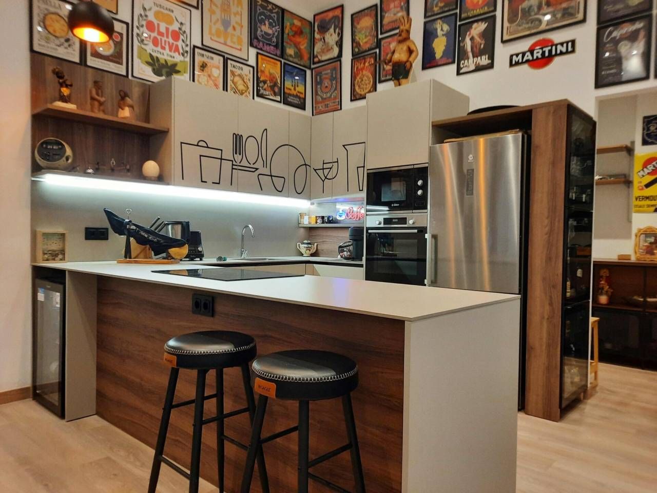 Cuina de Apartament en venda en Badalona amb Aire condicionat, Calefacció i Parquet