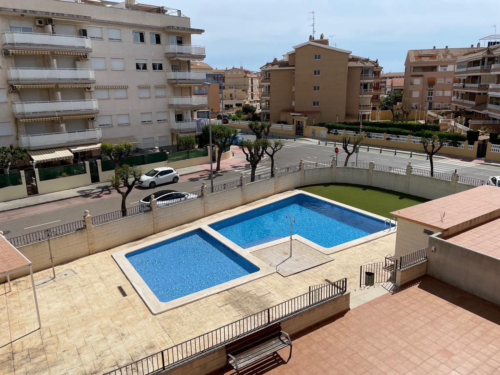 Swimming pool of Flat for sale in Canet d'En Berenguer  with Air Conditioner, Private garden and Terrace