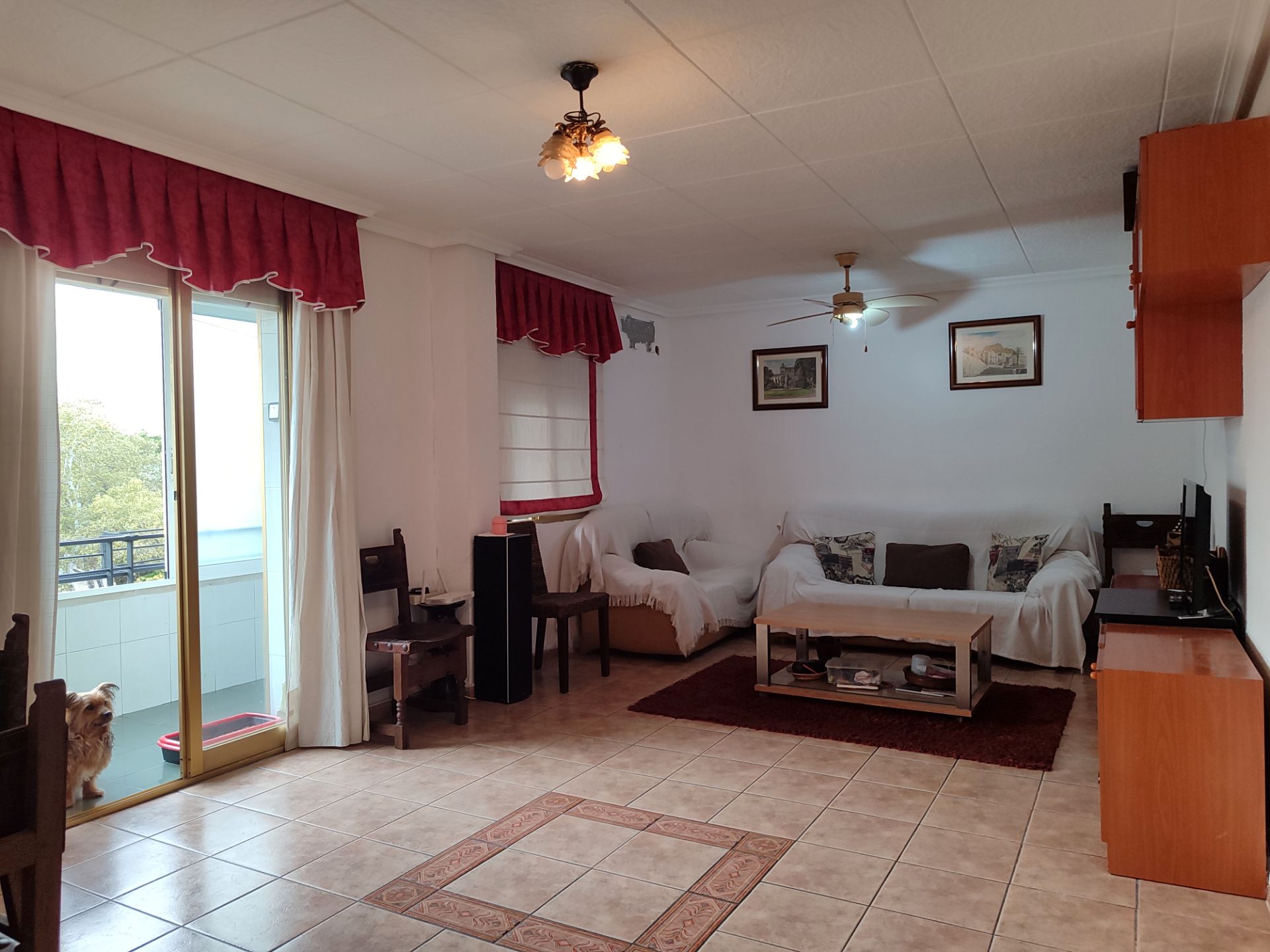 Sala d'estar de Pis en venda en Alicante / Alacant amb Moblat i Balcó