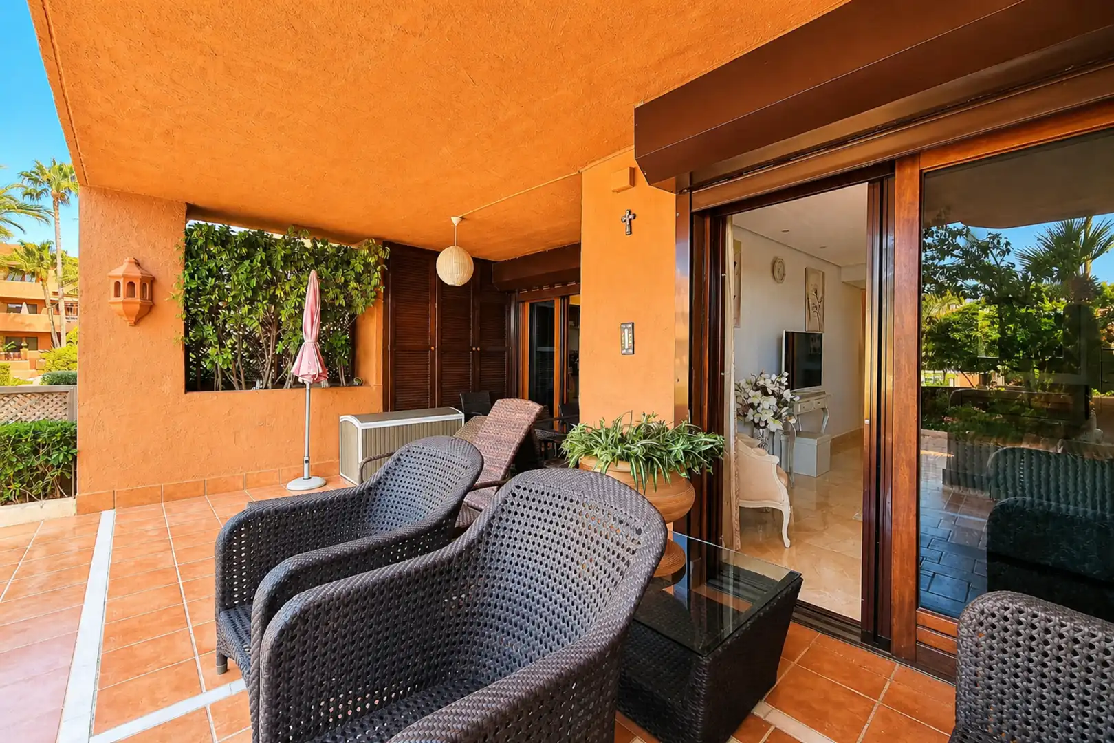Terrassa de Apartament en venda en Estepona amb Aire condicionat, Terrassa i Moblat
