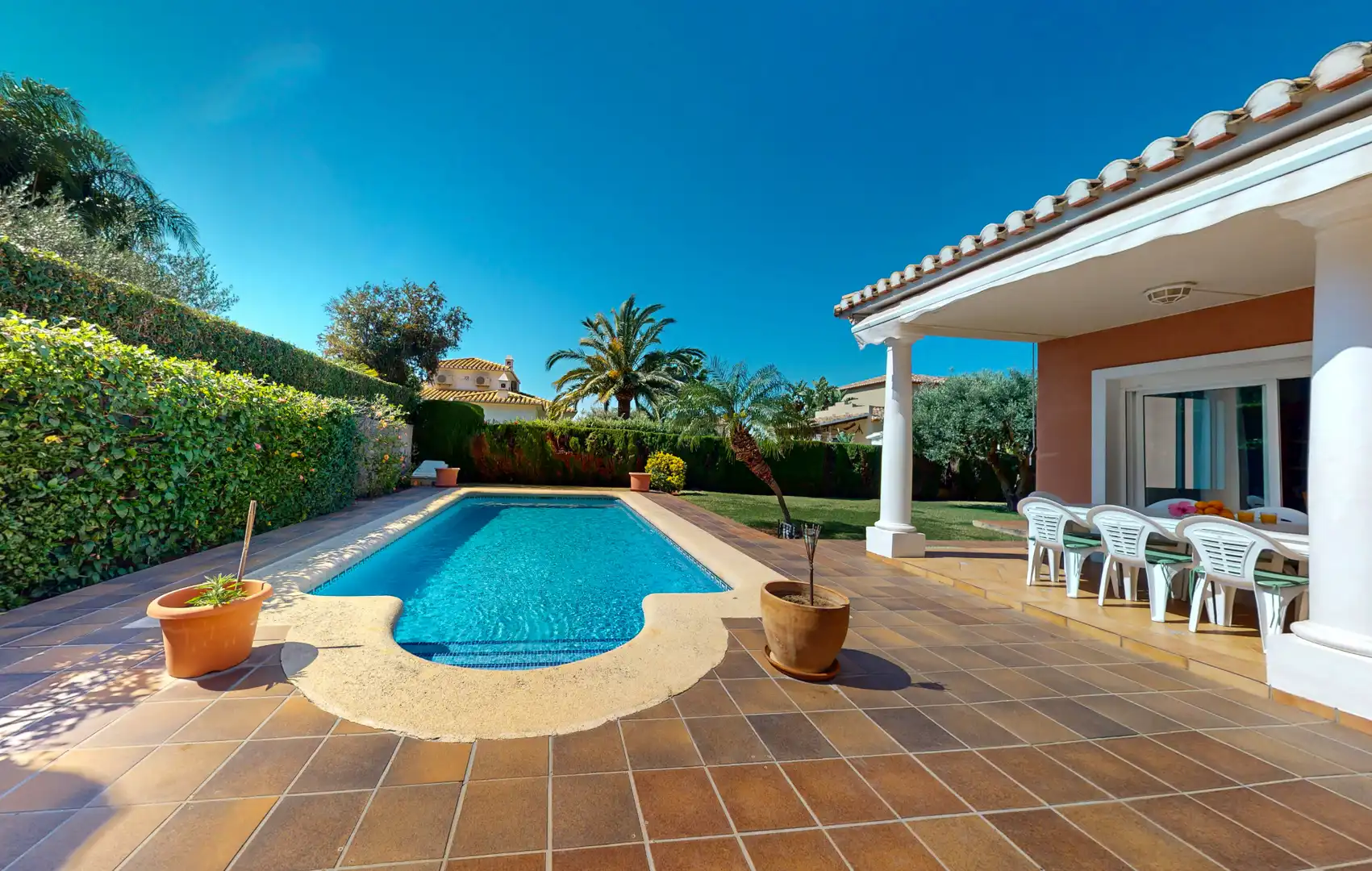 Jardín de Casa o chalet de alquiler en Dénia con Aire acondicionado, Calefacción y Jardín privado