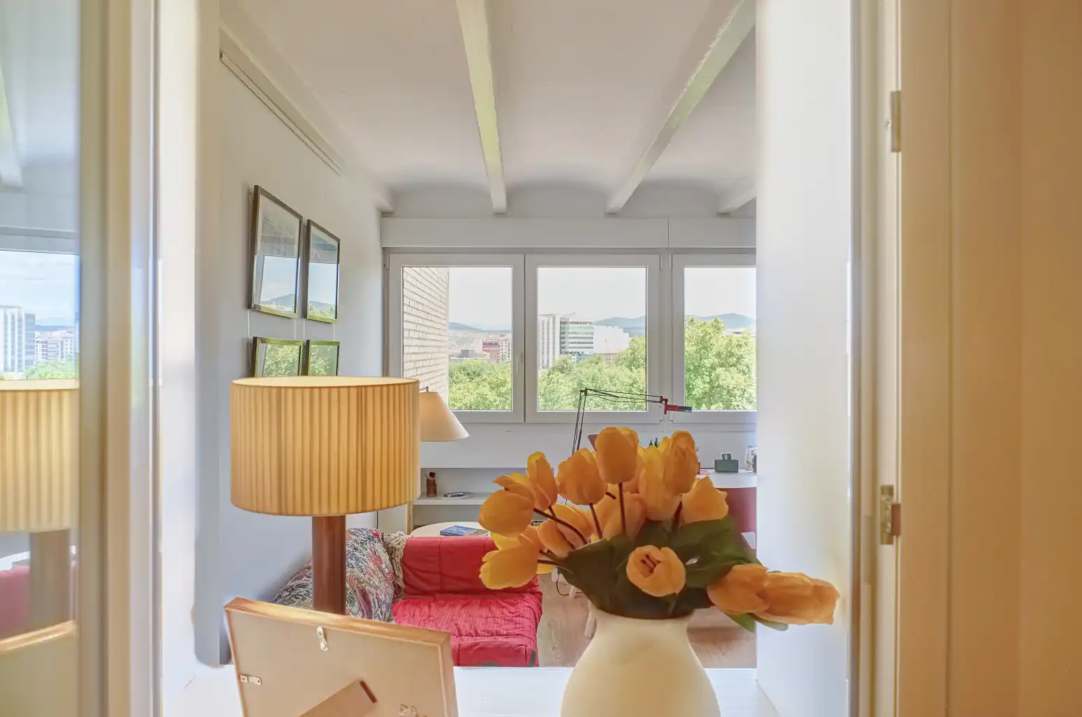 Living room of Flat for sale in  Pamplona / Iruña  with Heating and Parquet flooring