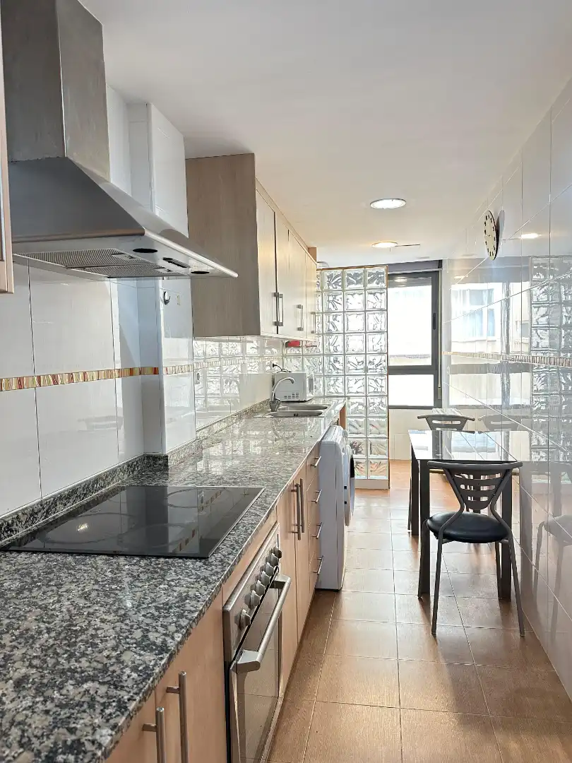 Kitchen of Flat for rent in Vila-real  with Air Conditioner, Heating and Furnished