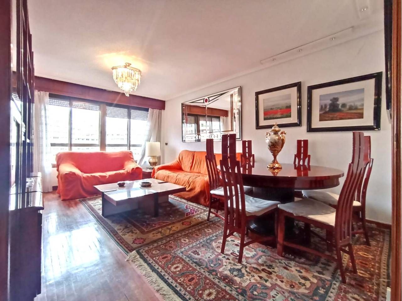 Sala de estar de Piso en venta en Burgos Capital con Calefacción, Parquet y Terraza