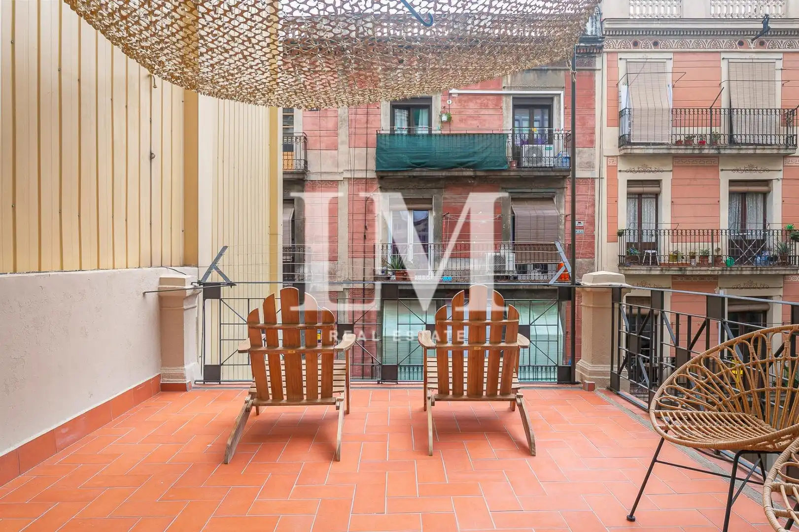 Terraza de Apartamento de alquiler en Barcelona con Aire acondicionado, Calefacción y Terraza