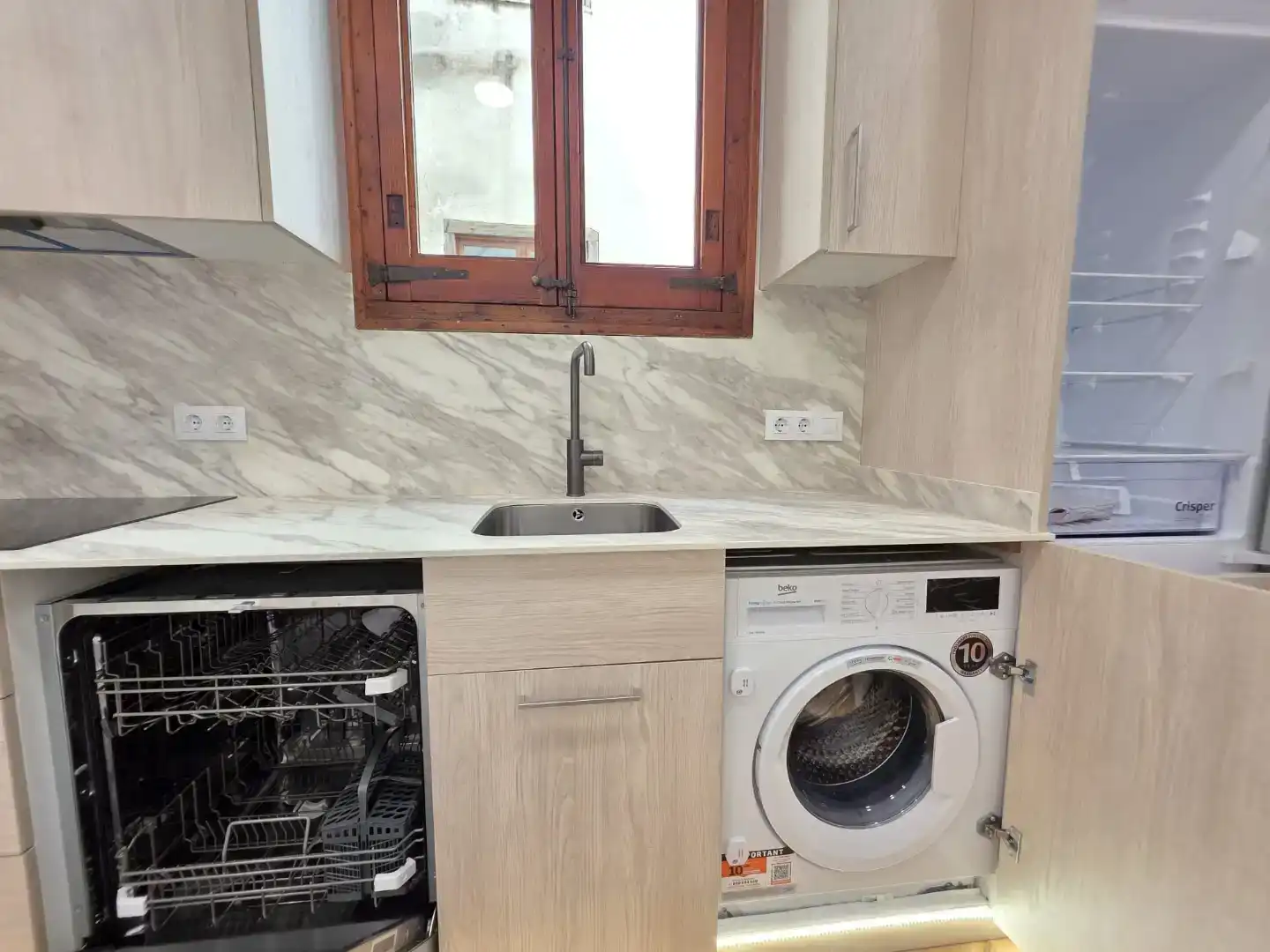 Cuina de Pis en venda en  Barcelona Capital amb Aire condicionat i Balcó