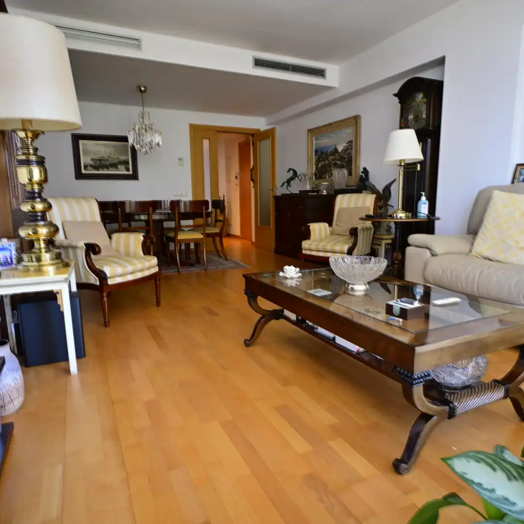 Living room of Flat for sale in Mataró  with Heating, Private garden and Terrace
