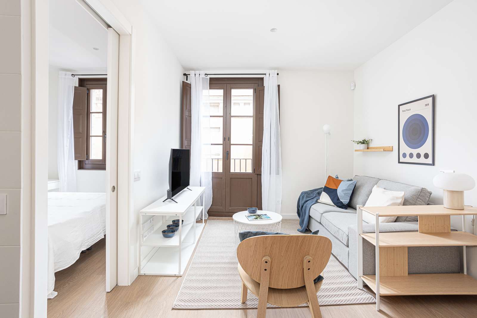 Dormitori de Estudi per a compartir en  Barcelona Capital amb Aire condicionat, Calefacció i Terrassa