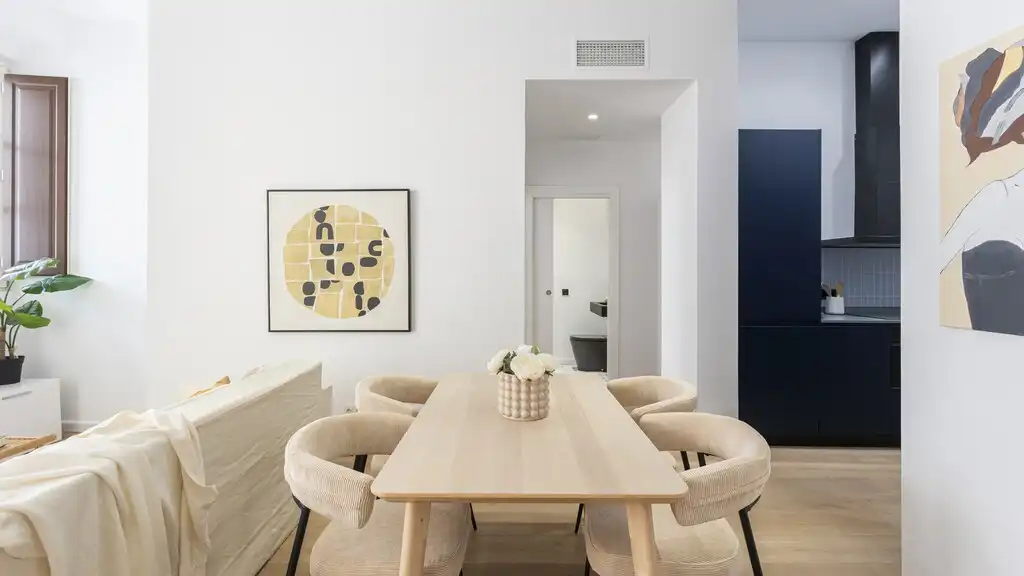 Comedor de Apartamento en venta en Barcelona con Aire acondicionado, Calefacción y Parquet