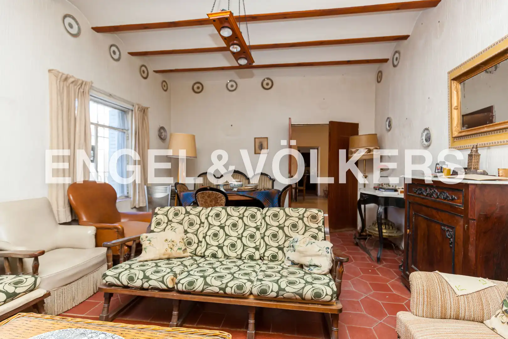 Sala d'estar de Casa adosada en venda en Fuente El Saz de Jarama amb Calefacció, Jardí privat i Terrassa