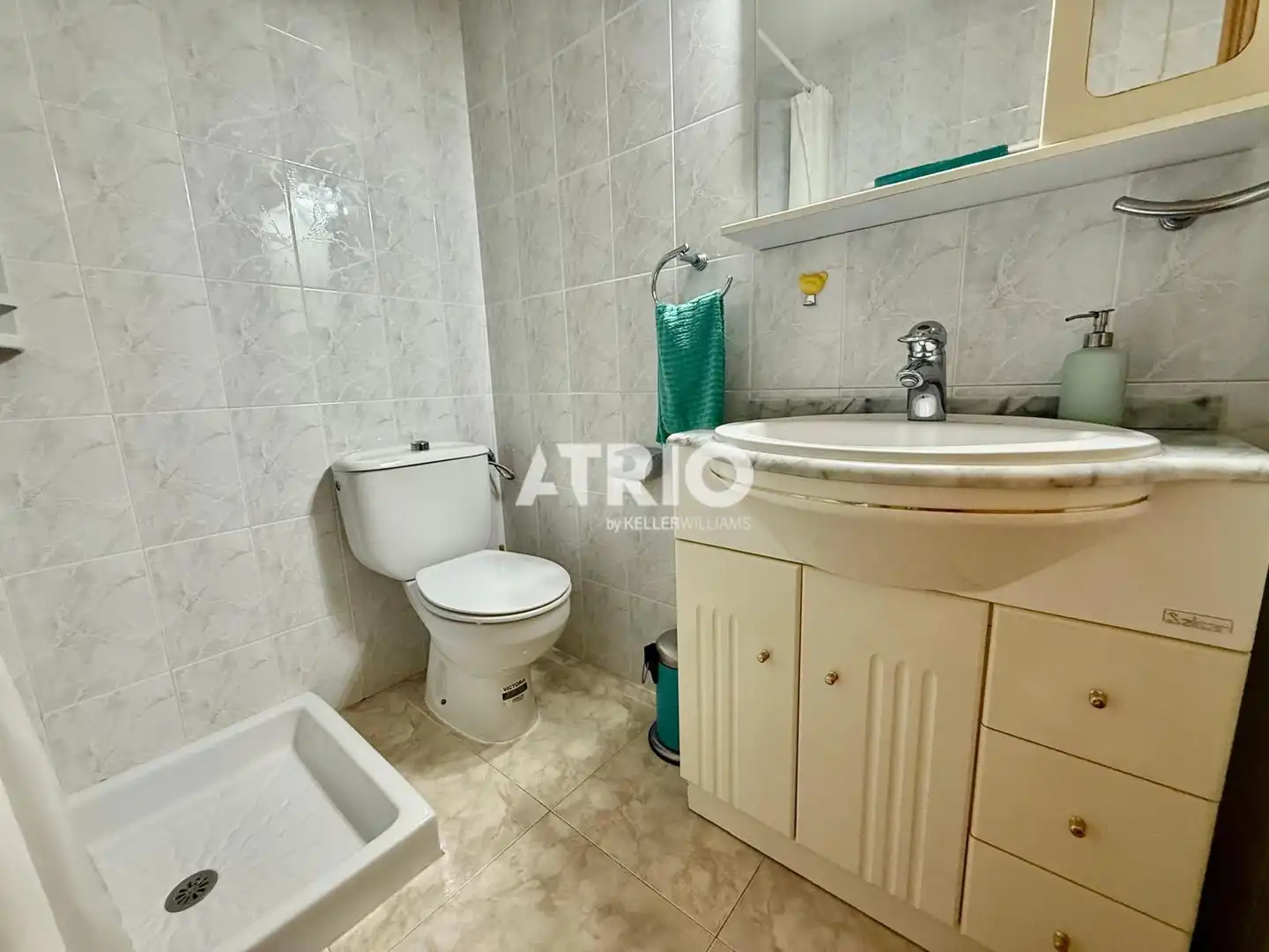 Badezimmer von Wohnung zum Verkauf in Santa Margalida mit Klimaanlage, Privatgarten und Terrasse