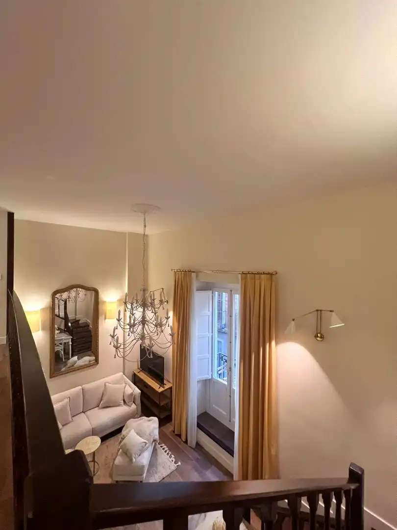 Wohnzimmer von Maisonette zur Miete in Madrid mit Klimaanlage, Heizung und Parkett