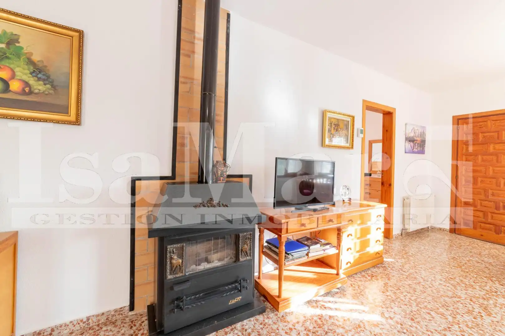 Sala d'estar de Casa o xalet en venda en Bellvei amb Jardí privat, Terrassa i Piscina