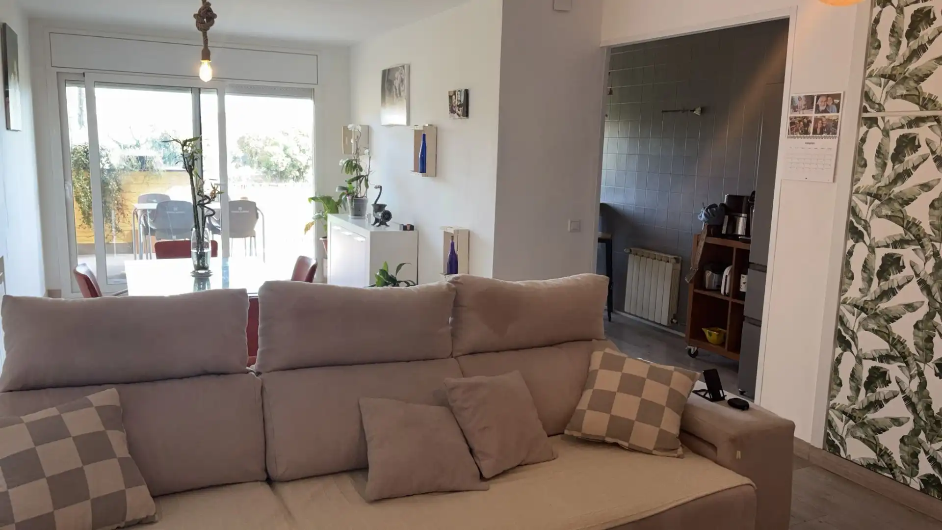 Sala de estar de Piso en venta en Santpedor con Calefacción, Horno y Balcón
