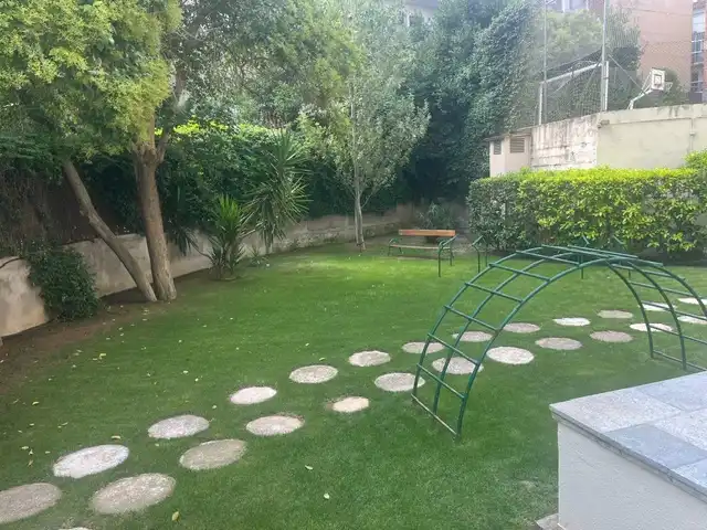 Garten von Wohnung zur Miete in Sant Cugat del Vallès mit Klimaanlage, Heizung und Parkett