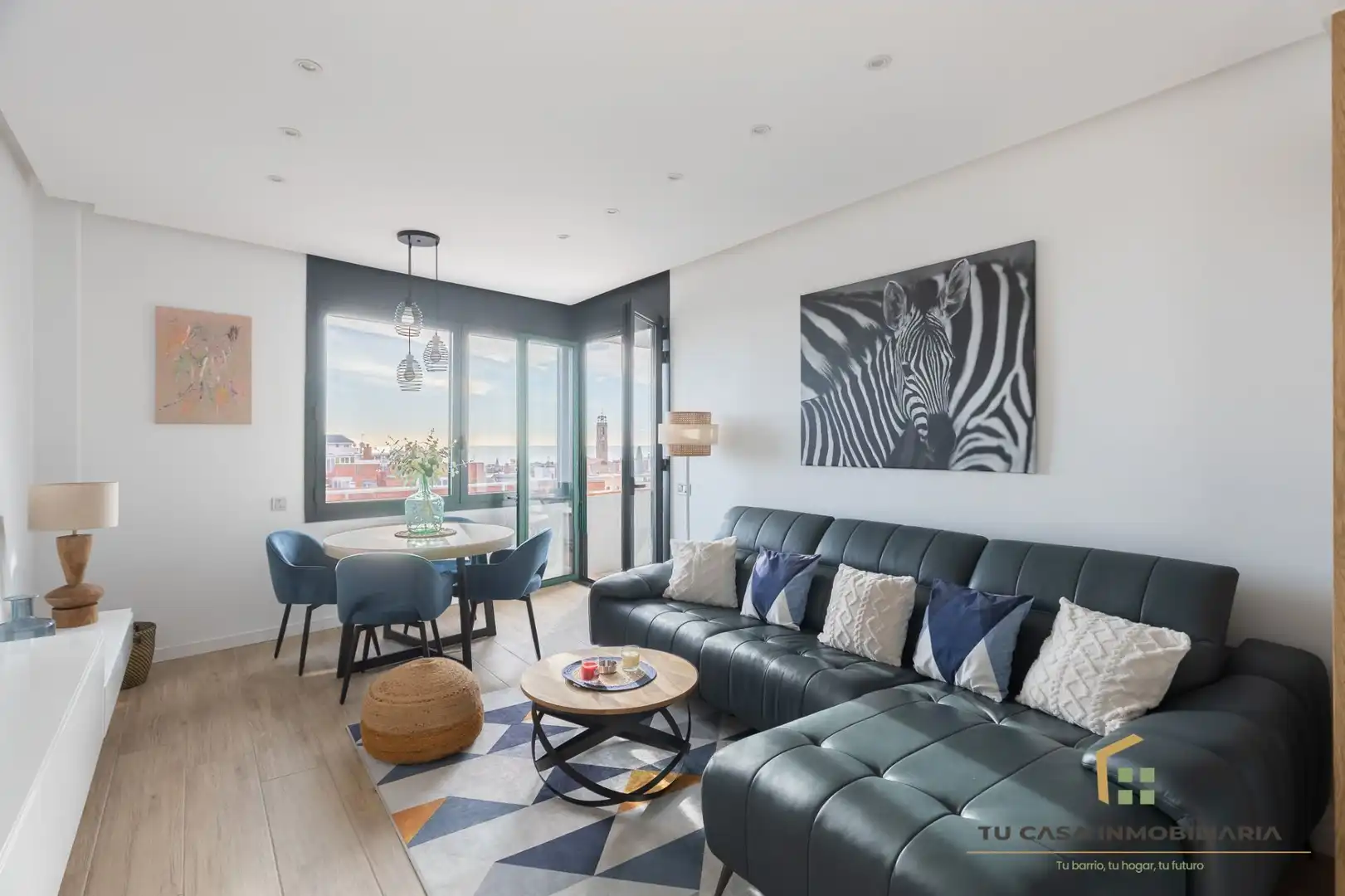 Sala de estar de Piso en venta en Badalona con Aire acondicionado y Calefacción