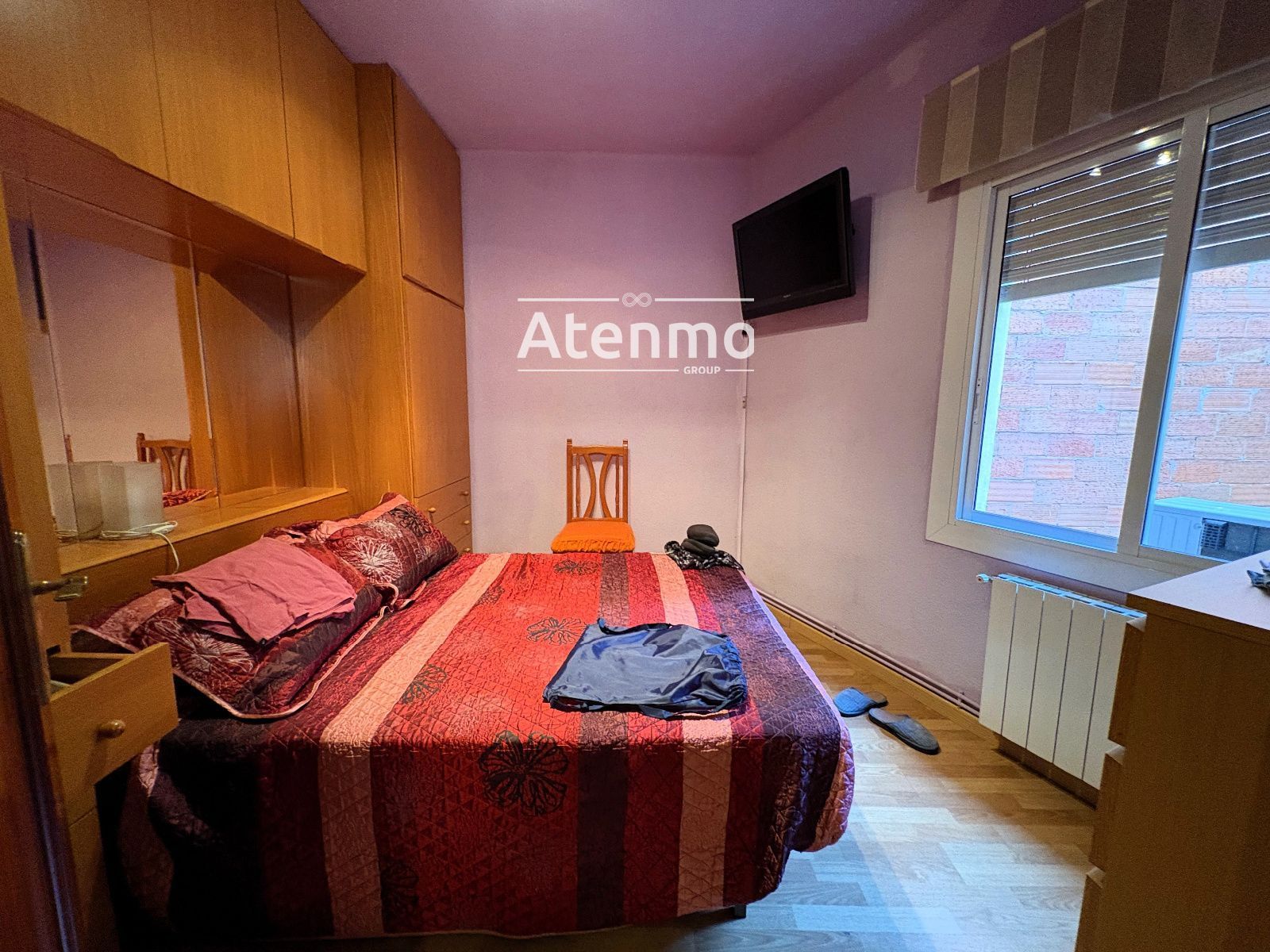 Bedroom of Flat for sale in  Barcelona Capital  with Air Conditioner and Heating