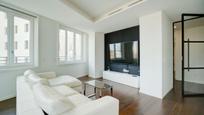 Living room of Flat for sale in  Madrid Capital  with Air Conditioner, Terrace and Swimming Pool