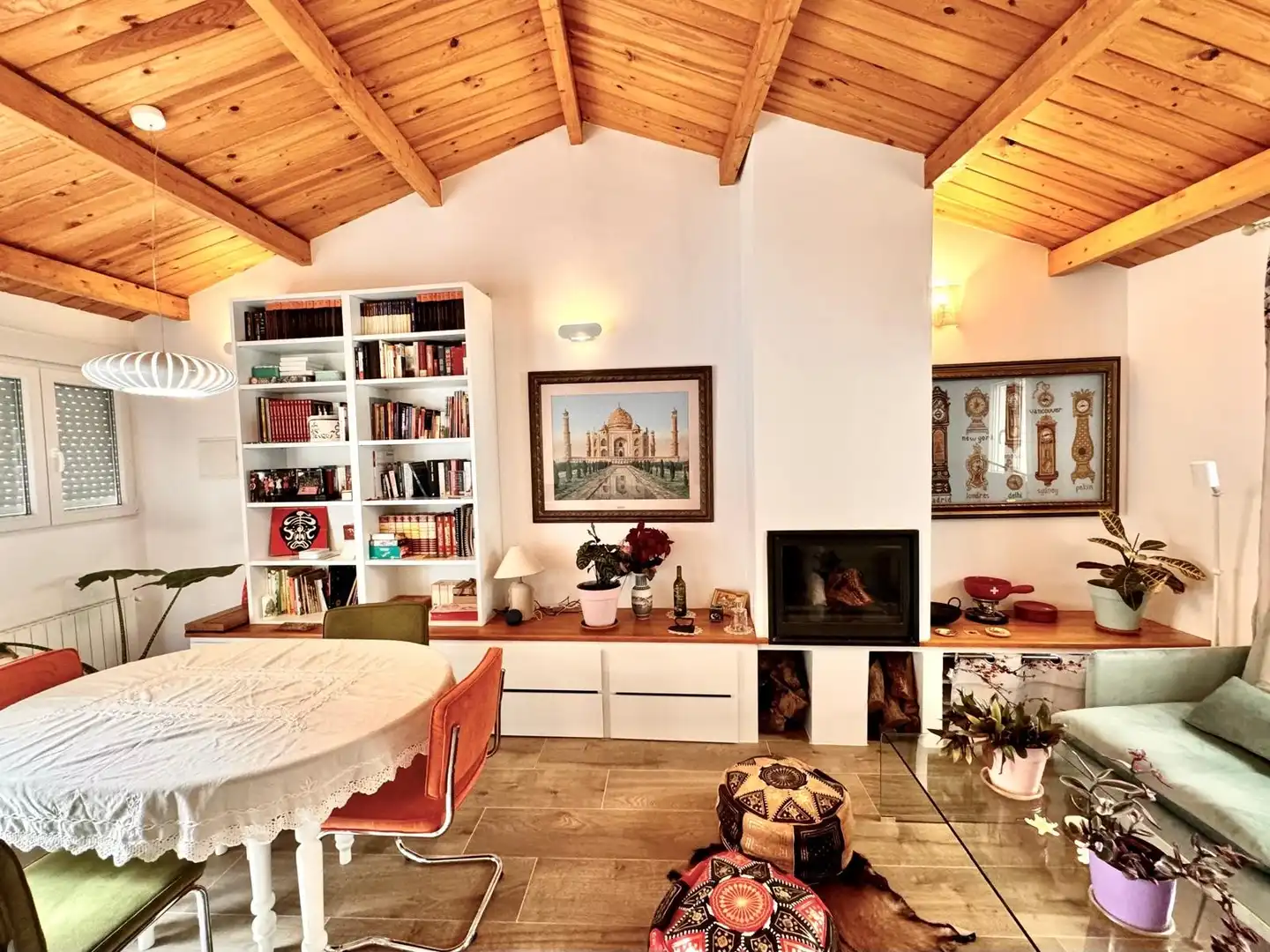 Sala d'estar de Casa o xalet de lloguer en Alicante / Alacant amb Aire condicionat, Terrassa i Moblat