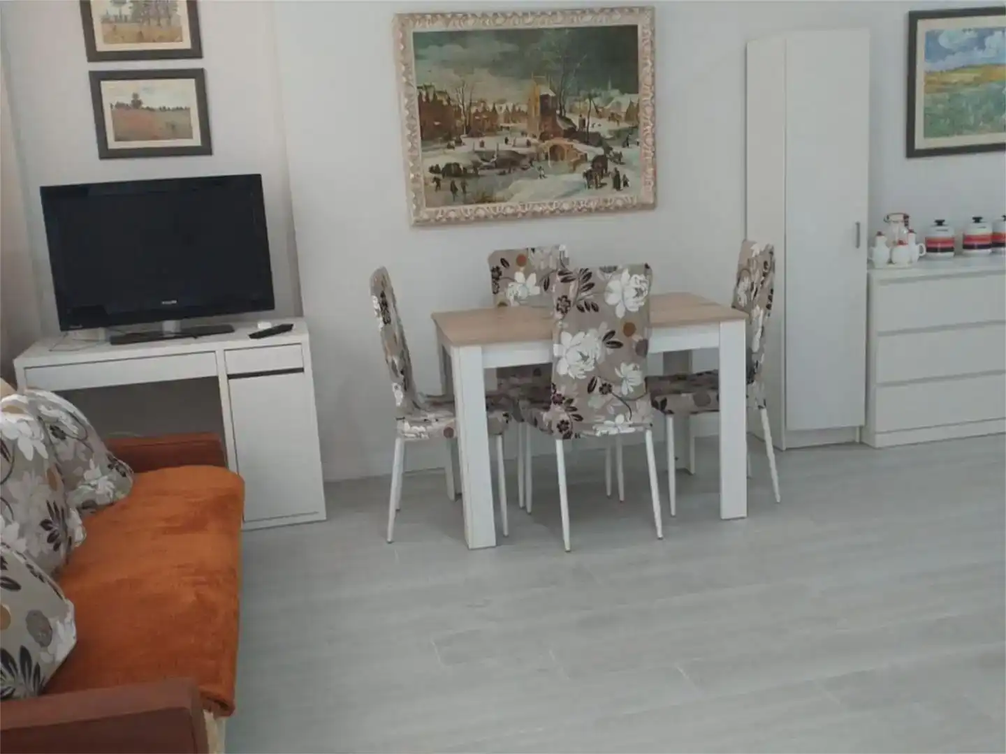 Esszimmer von Erdgeschoss zur untervermieten in Madrid mit Klimaanlage und Möbliert
