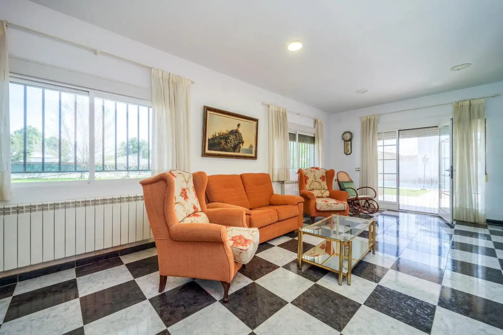 Sala de estar de Casa o chalet en venta en Villamanrique de Tajo con Aire acondicionado, Calefacción y Jardín privado