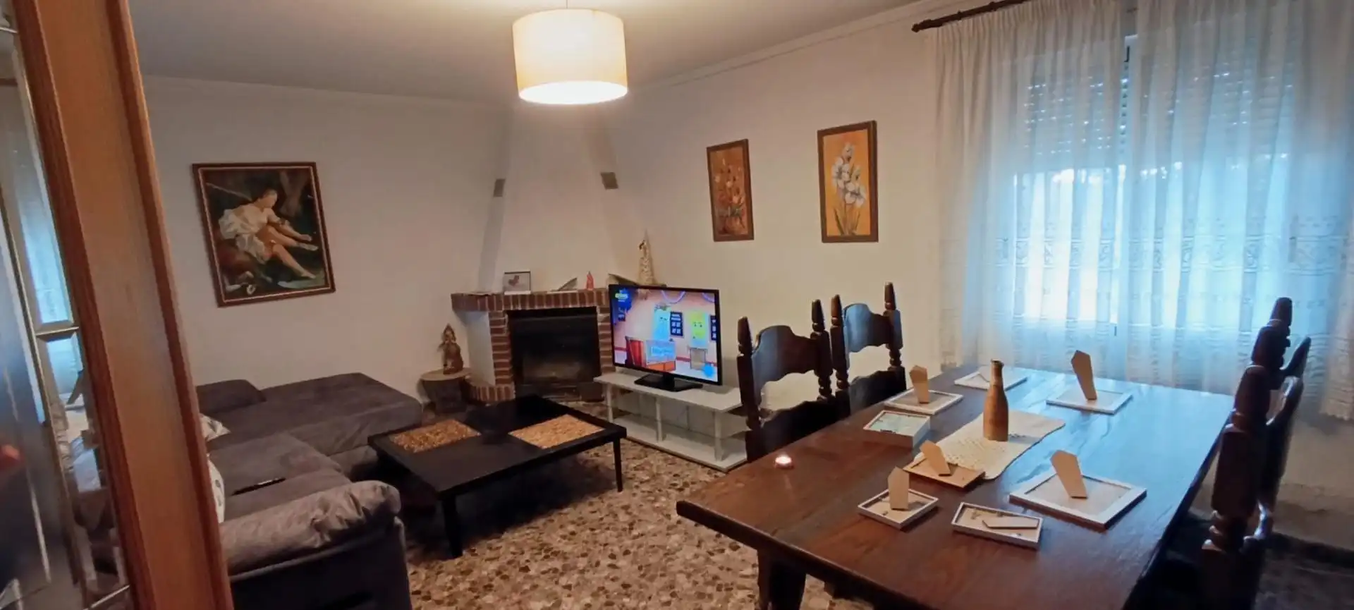 Sala d'estar de Casa o xalet en venda en Elche / Elx amb Jardí privat, Terrassa i Traster