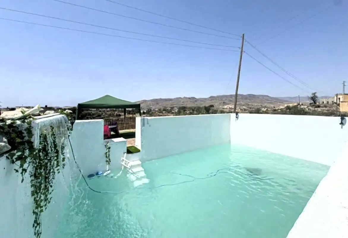 Piscina de Casa o xalet en venda en Pechina amb Aire condicionat, Jardí privat i Terrassa