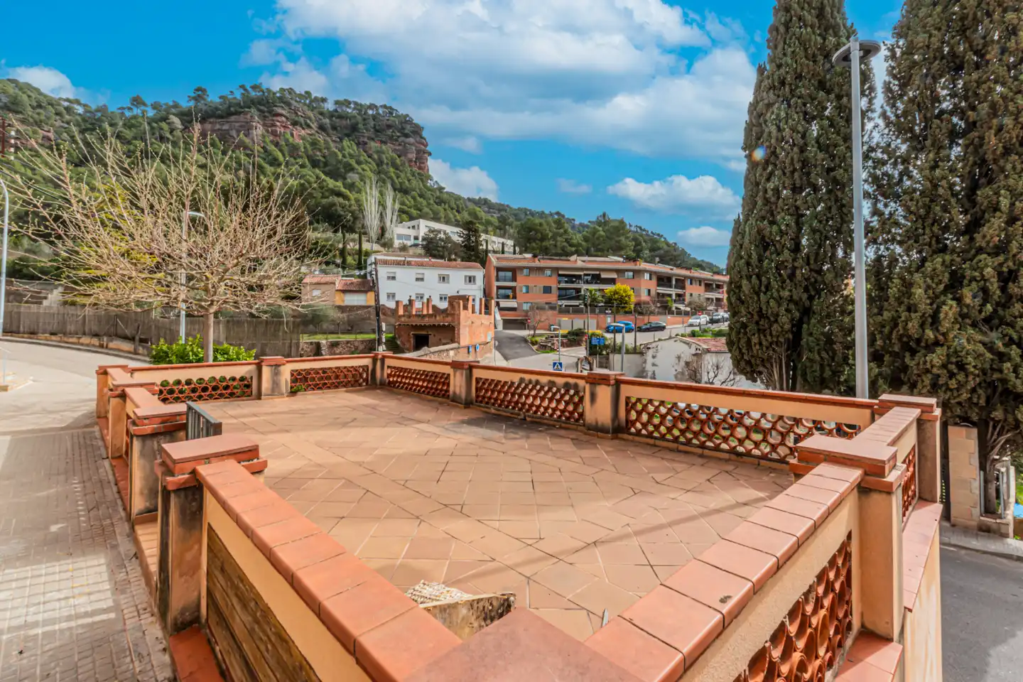 Terrassa de Casa adosada en venda en Vacarisses amb Piscina, Balcó i Alarma