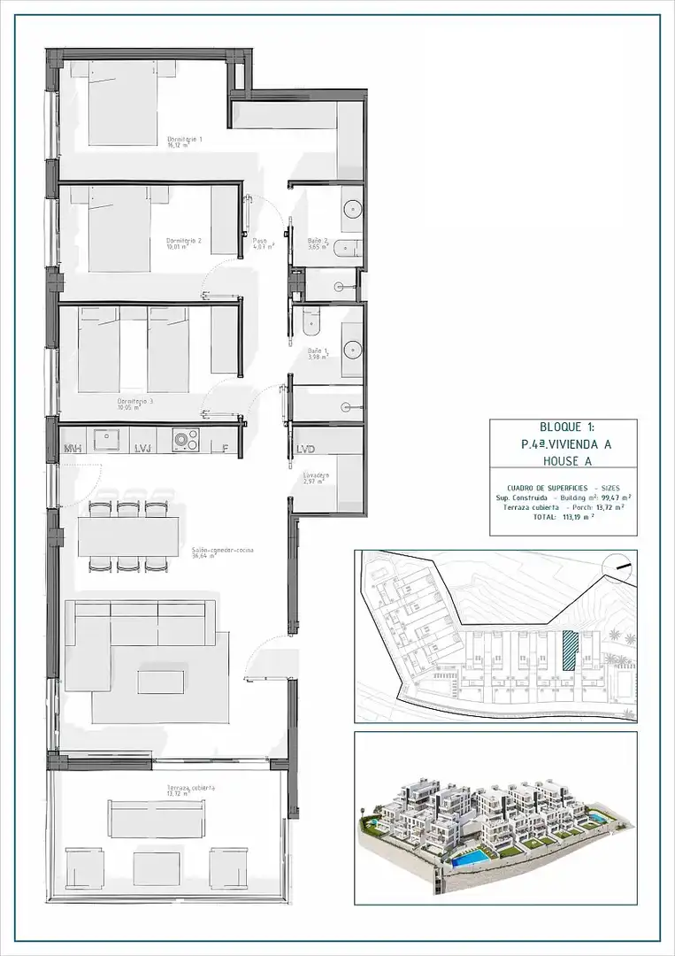 Apartment mit Terrasse zum Verkauf in Las Salinas, imagen 17