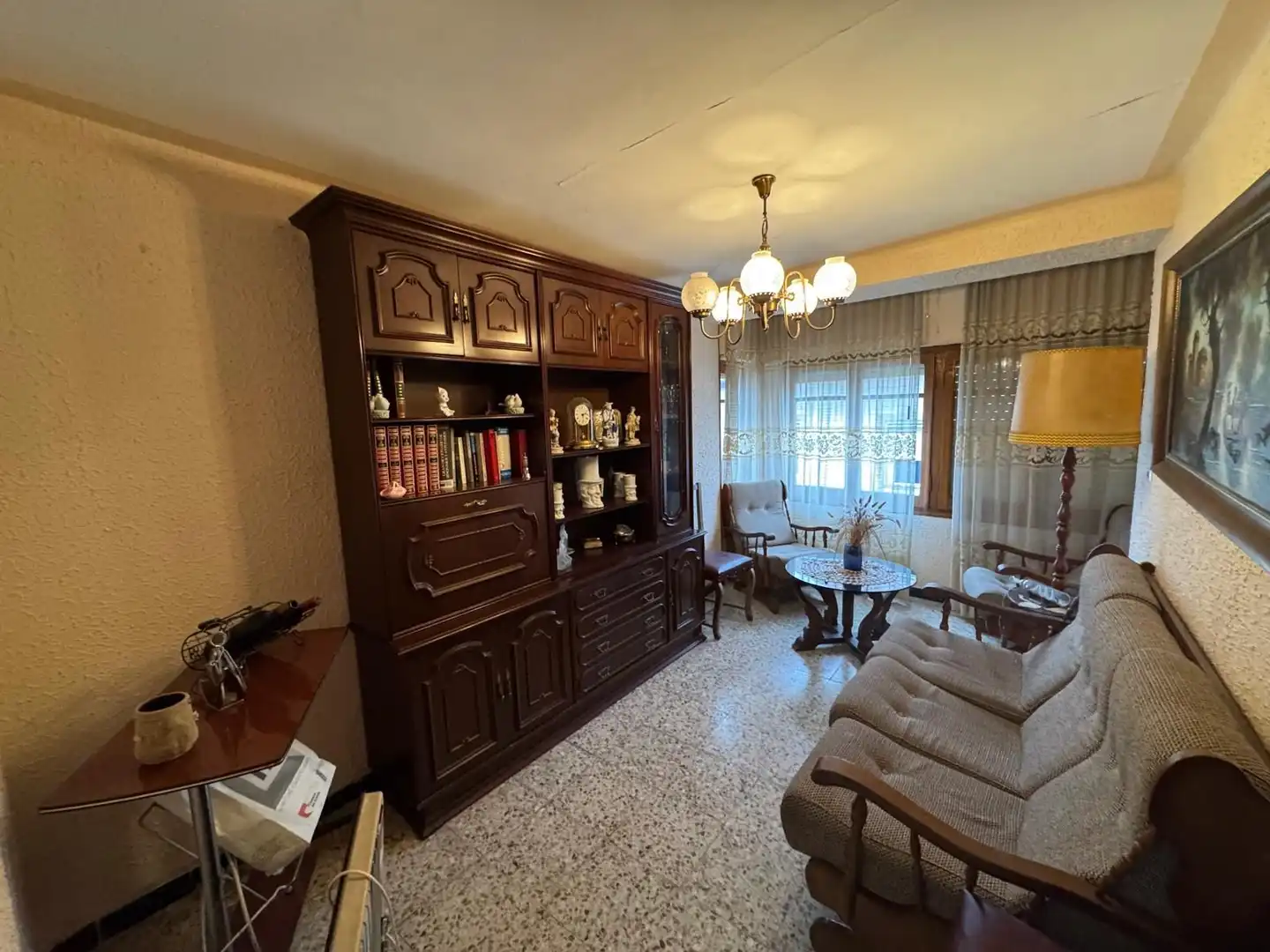 Sala de estar de Finca rústica en venta en Brea de Aragón con Terraza