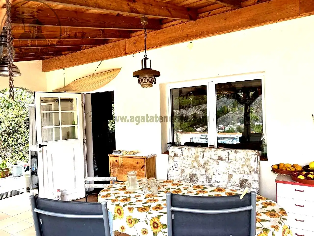 Terraza de Finca rústica en venta en Vallehermoso con Aire acondicionado, Calefacción y Jardín privado