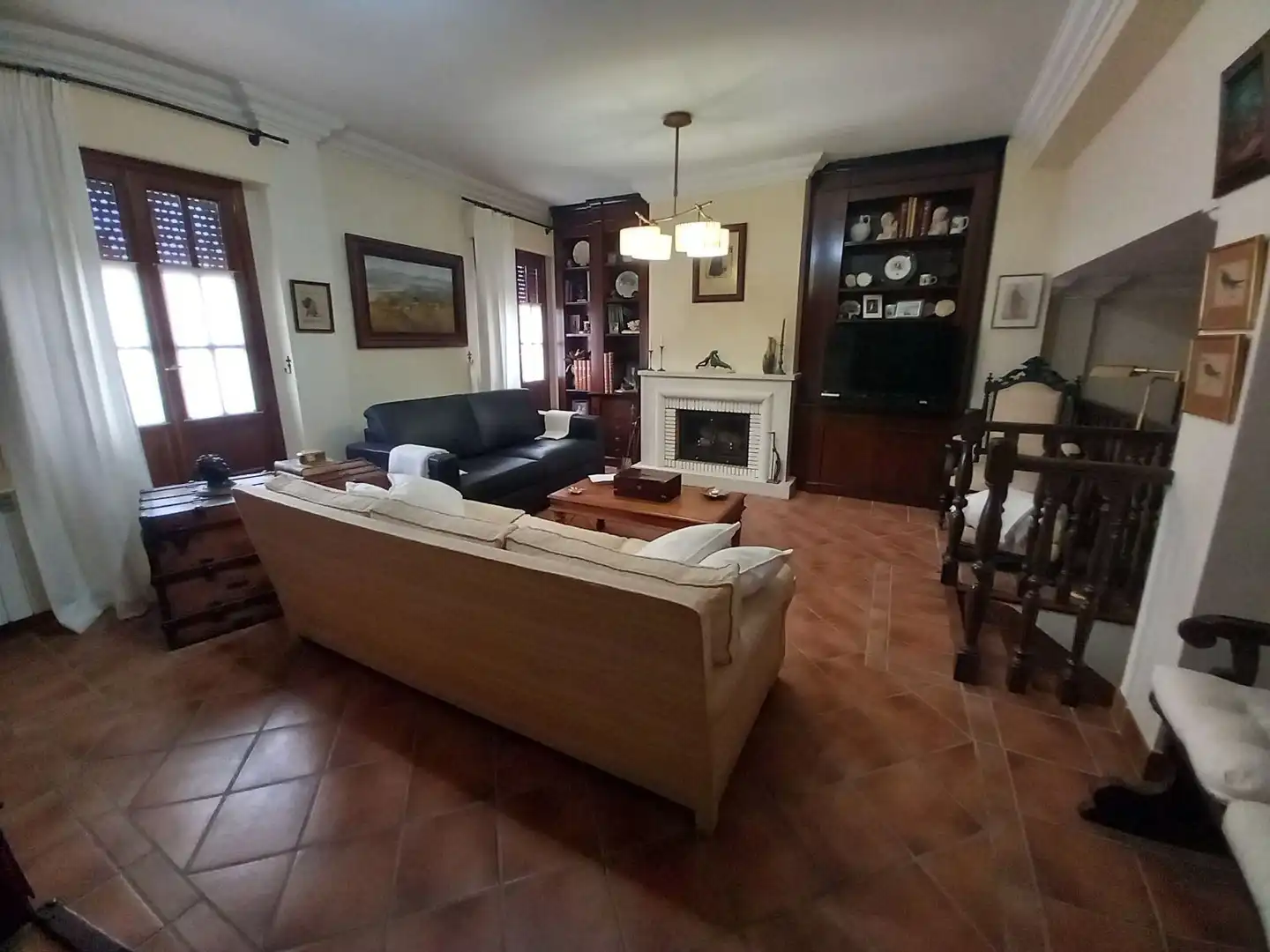 Wohnzimmer von Haus oder Chalet zum Verkauf in Ronda mit Klimaanlage, Heizung und Terrasse
