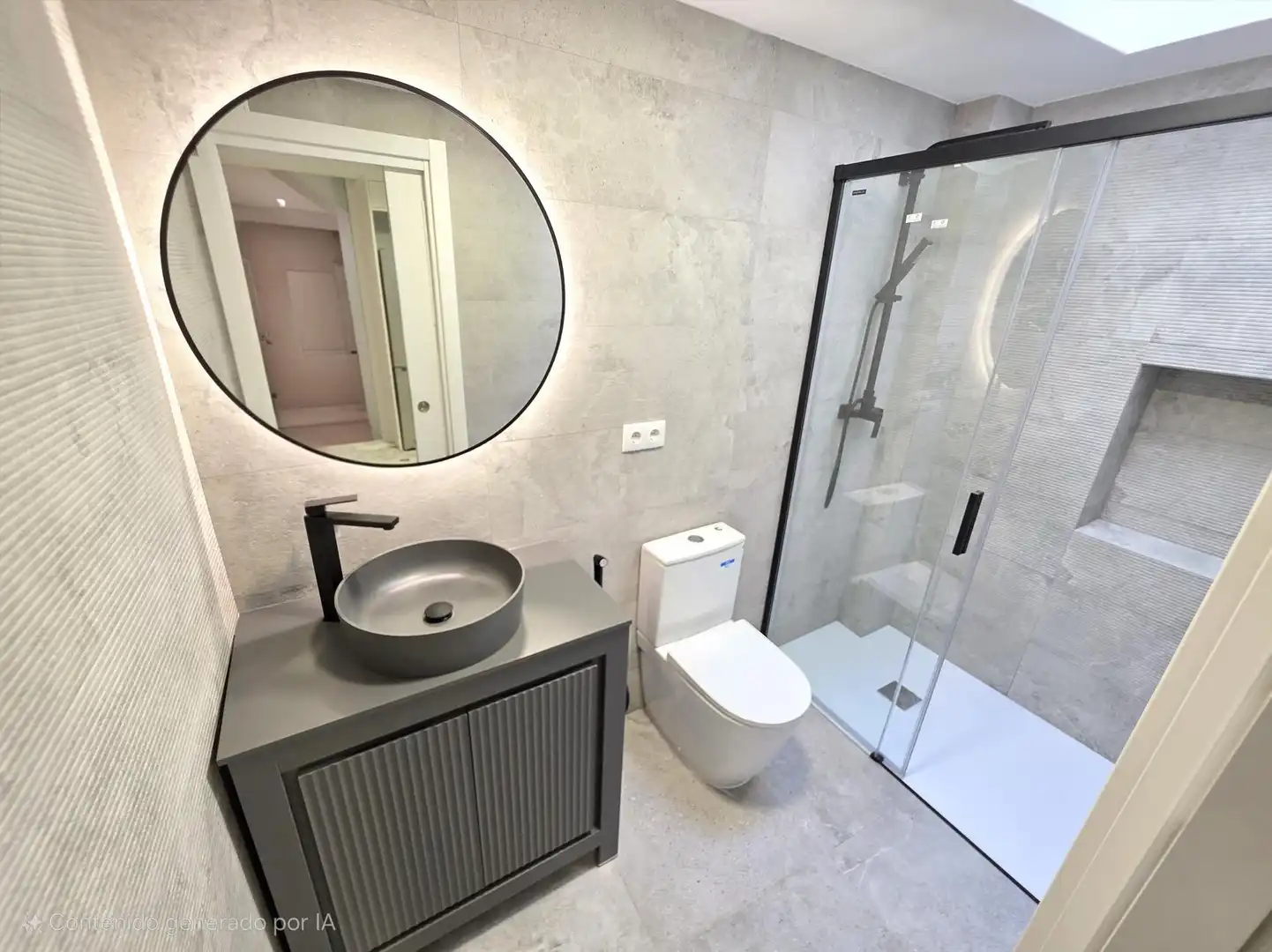 Badezimmer von Haus oder Chalet zum Verkauf in Castellón de la Plana / Castelló de la Plana mit Klimaanlage, Heizung und Parkett