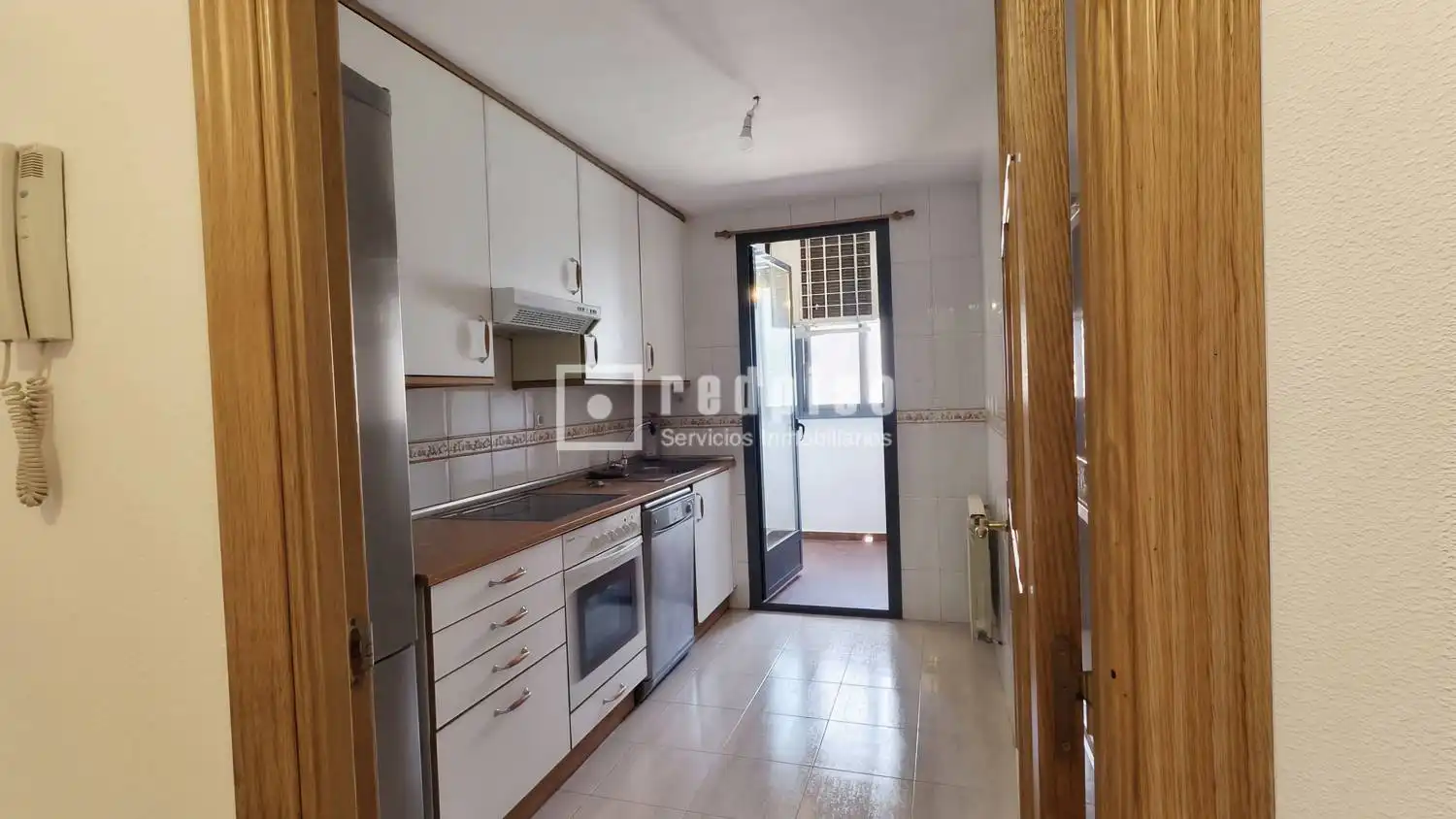 Kitchen of Flat for sale in Madrid  with Air Conditioner, Heating and Private garden