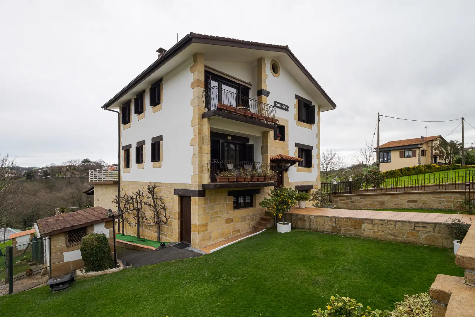 Exterior view of Houses for sale in Lasarte-Oria  with Heating, Private garden and Terrace
