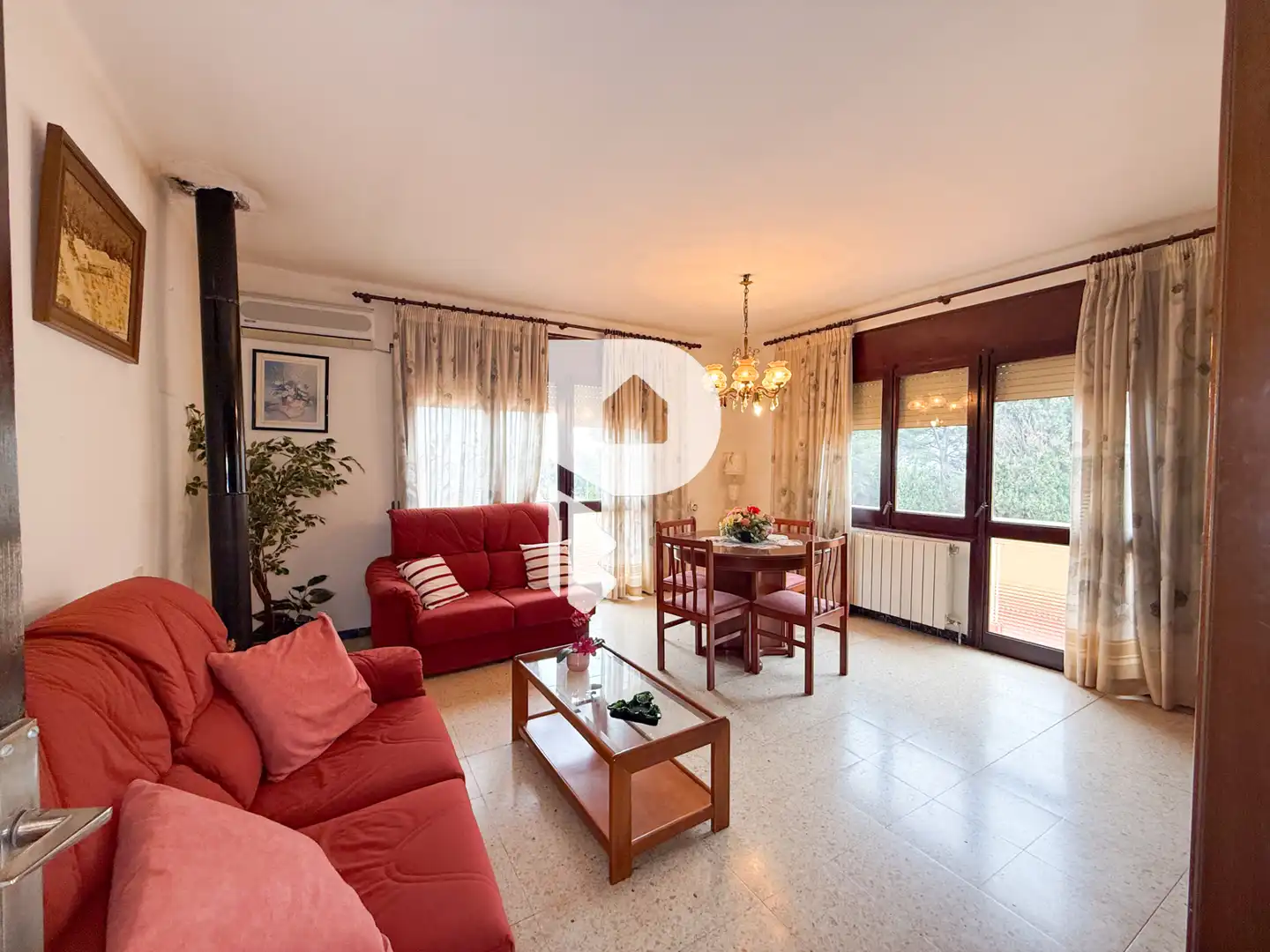 Sala de estar de Casa o chalet en venta en Collbató con Aire acondicionado, Jardín privado y Terraza