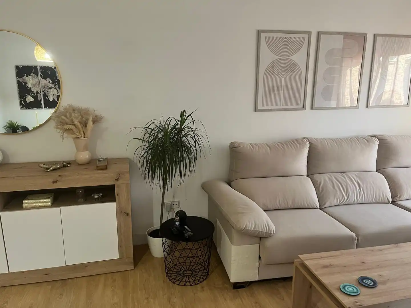 Sala de estar de Piso en venta en Molina de Segura con Aire acondicionado, Amueblado y Balcón