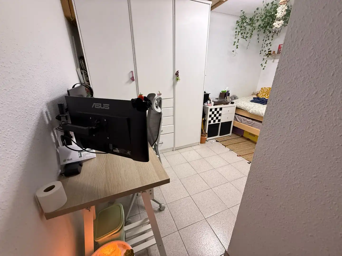 Schlafzimmer von Wohnung zum Verkauf in Santa Coloma de Gramenet mit Klimaanlage, Heizung und Terrasse