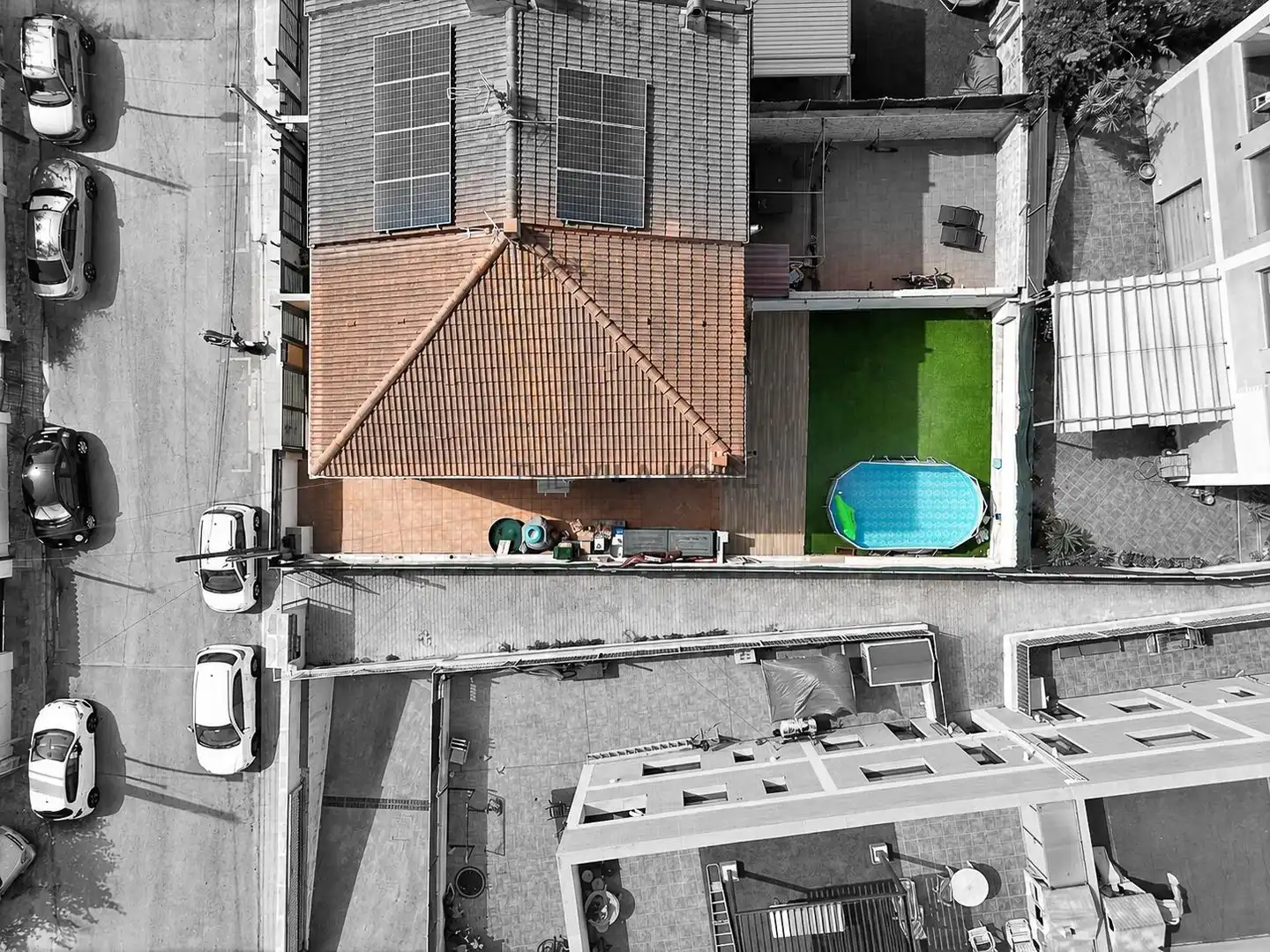 Piscina de Casa adosada en venda en Calafell amb Aire condicionat i Calefacció