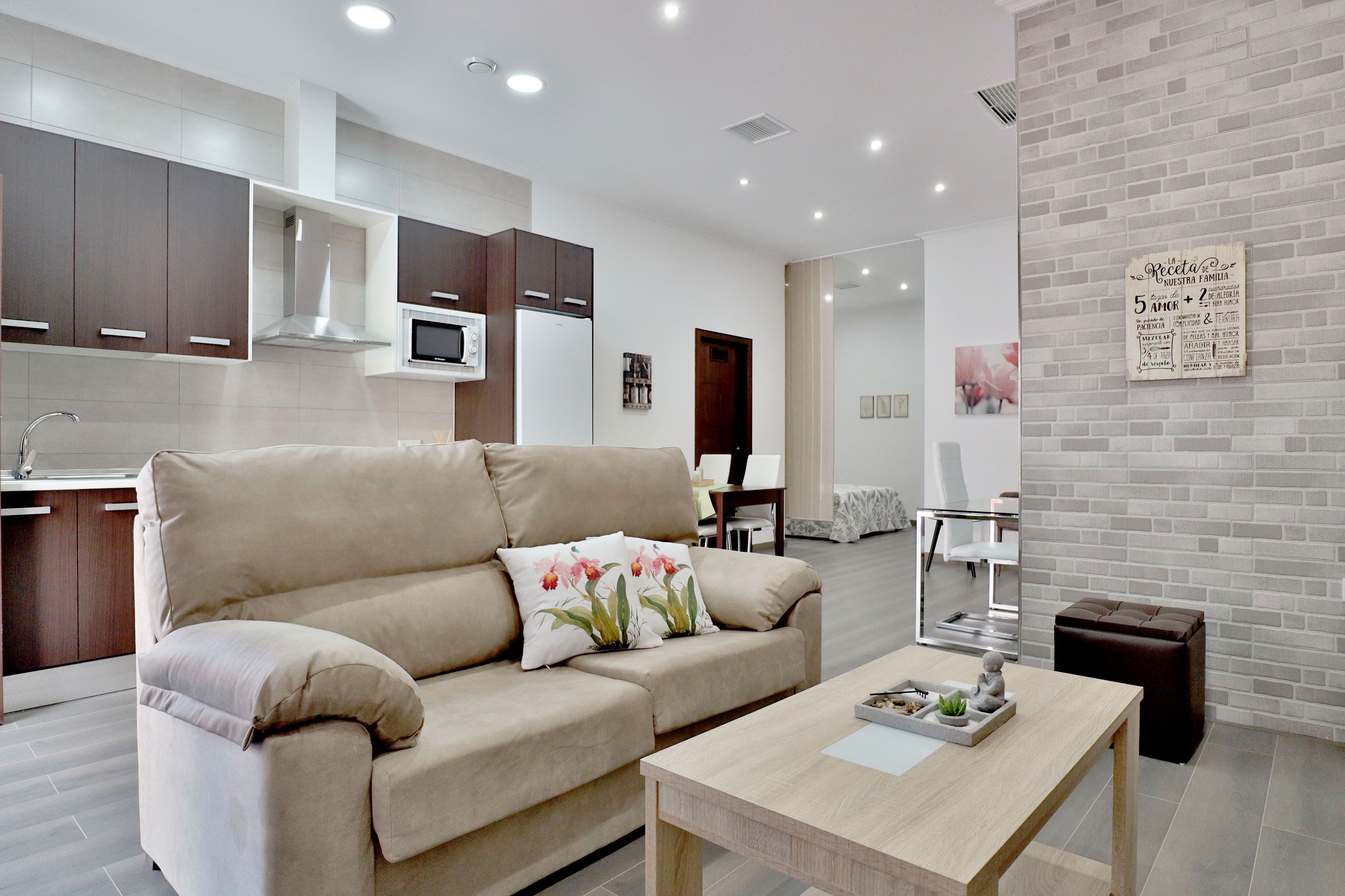 Sala d'estar de Apartament de lloguer en  Córdoba Capital amb Aire condicionat, Calefacció i Parquet