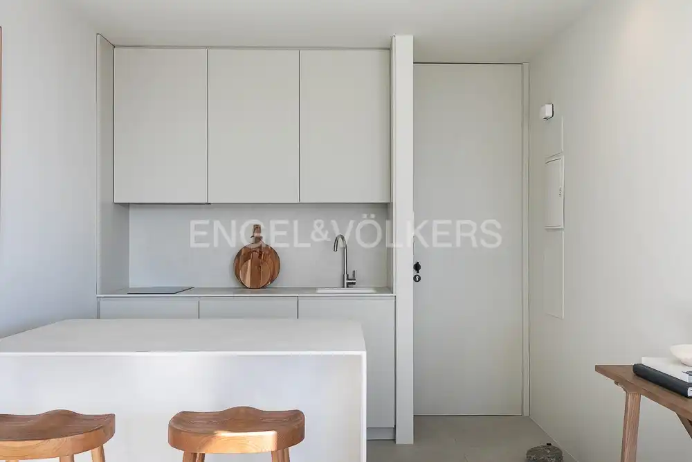 Kitchen of Attic for rent in Valencia  with Air Conditioner, Heating and Terrace