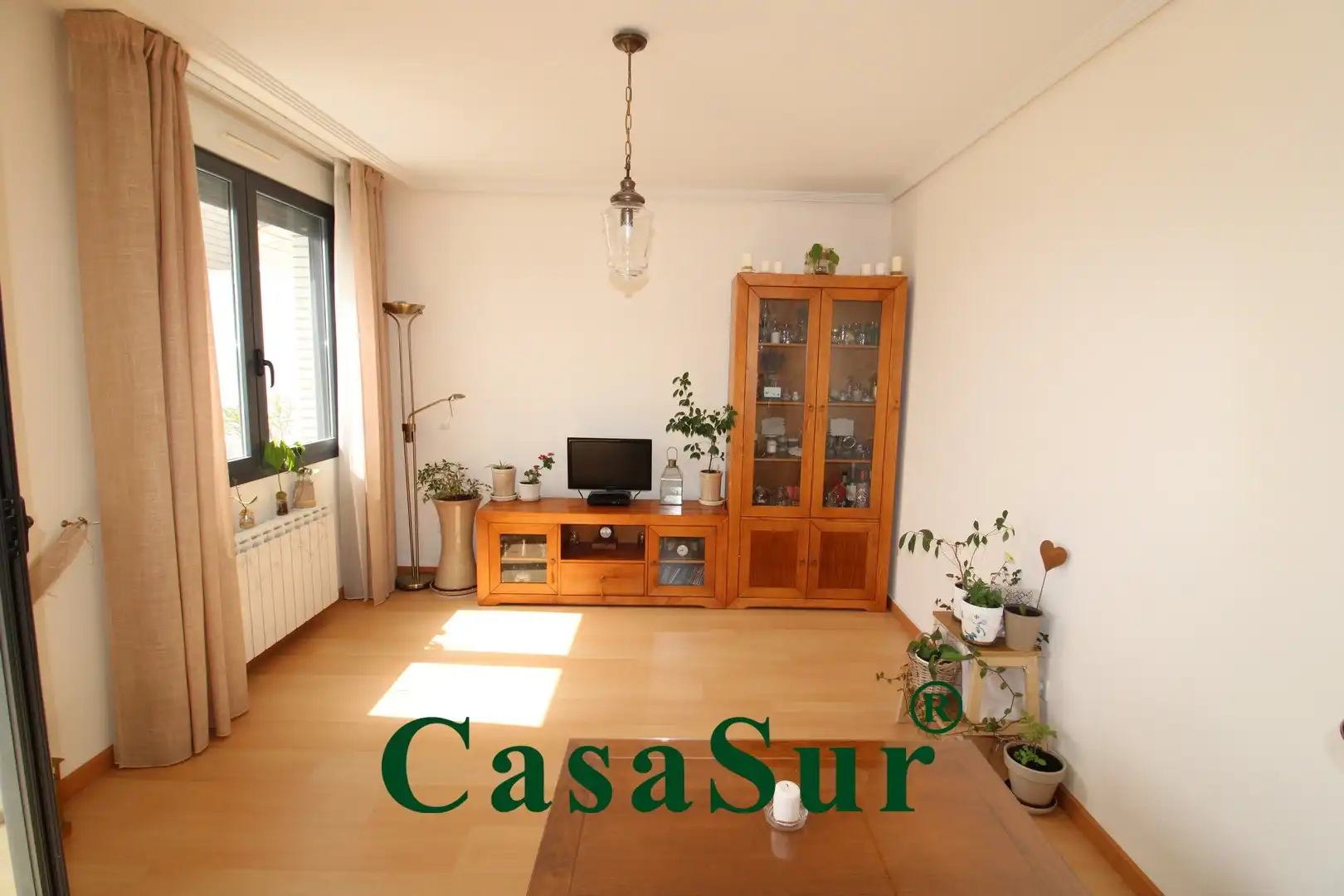 Sala d'estar de Àtic en venda en Valladolid amb Calefacció, Parquet i Terrassa