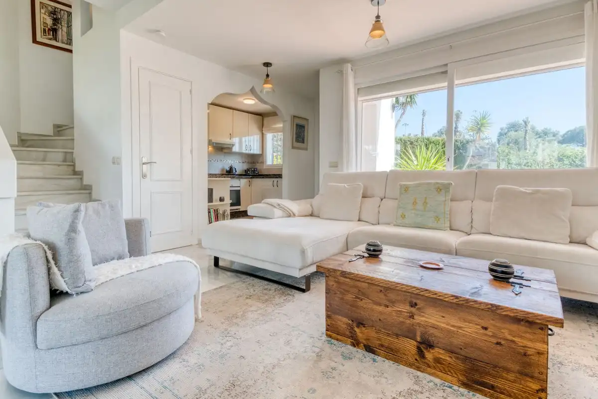 Living room of Detached homes for sale in Manilva  with Air Conditioner, Terrace and Community pool